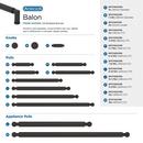 BALON 1 INCH 25MM DIAMETER OIL-RUBBED BRONZE CABINET KNOB 