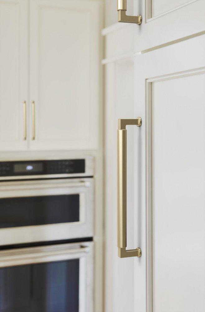 Amerock Golden Champagne 7-9/16 in. Center-to-Center Drawer Pull 