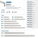 BALON 7-9/16 INCH 192MM CENTER-TO-CENTER SATIN NICKEL CABINET PULL 