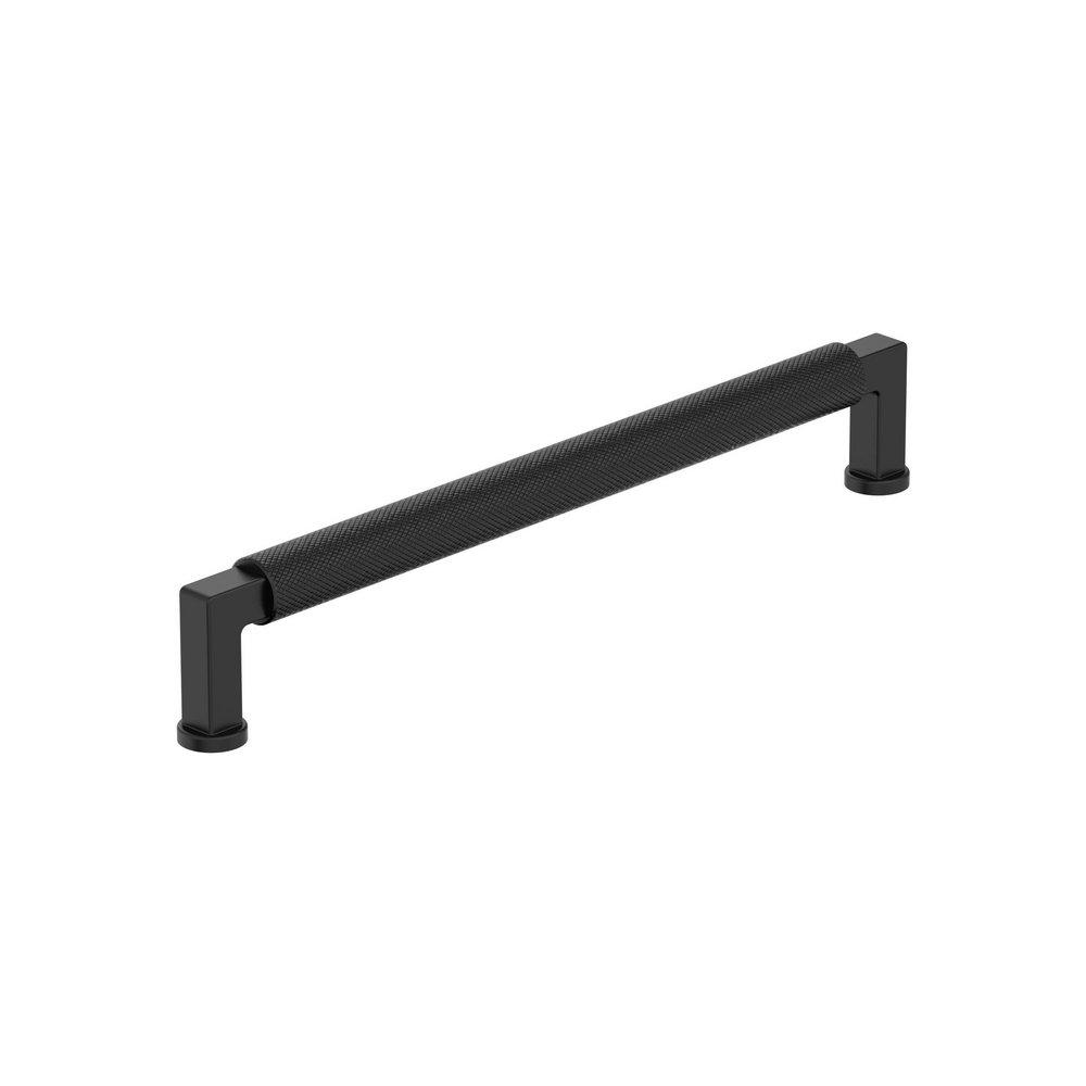BALATA 7-9/16 INCH 192MM CENTER-TO-CENTER MATTE BLACK CABINET PULL 