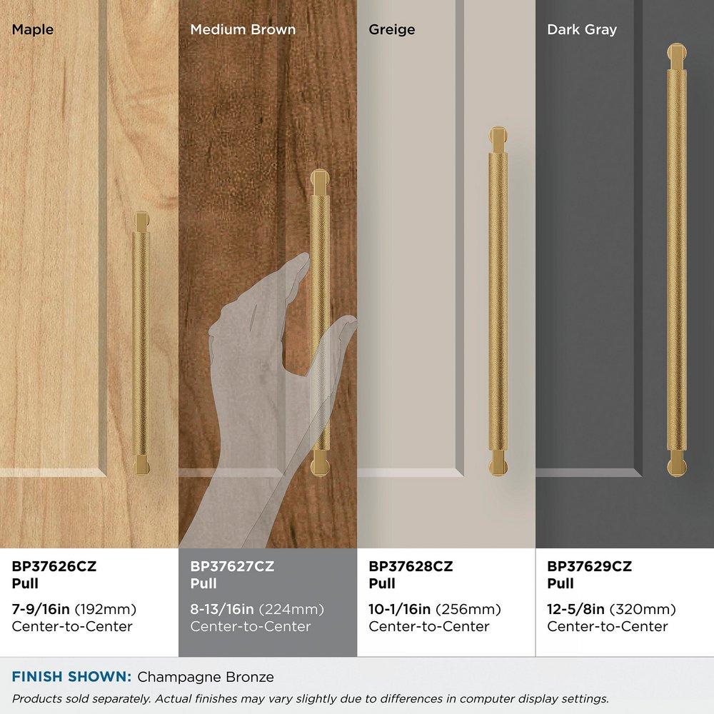 Amerock Champagne Bronze 8-13/16 in. Center-to-Center Drawer Pull 