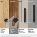 Amerock Matte Black 1-1/8 in. Round Cabinet Knob 