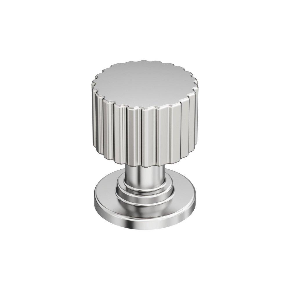 Amerock Polished Nickel 1 in. Round Cabinet Knob 