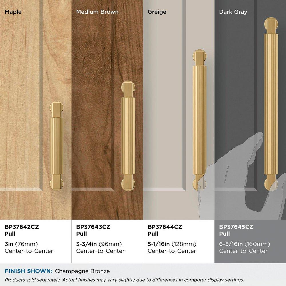Amerock Champagne Bronze 6-5/16 in. Center-to-Center Drawer Pull 
