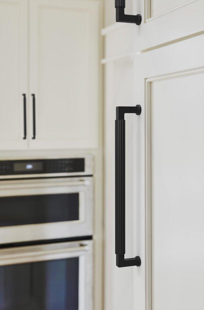 Amerock Matte Black 8-13/16 in. Center-to-Center Drawer Pull 