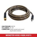 Monster 50-Foot (3/8") 4500 PSI High Pressure Hose w/ Quick Connectors 