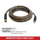Monster 50-Foot (3/8") 4500 PSI High Pressure Hose w/ Quick Connectors 