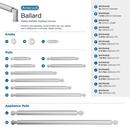 BALLARD 12 INCH 305MM CENTER-TO-CENTER POLISHED CHROME APPLIANCE PULL 