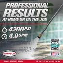 4200 Psi Gas Cold Wtr Press Wshr W/ Aaa Pump & Honda Gx390 