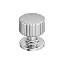 BALLARD 1-1/8 INCH 29MM DIAMETER POLISHED CHROME CABINET KNOB 