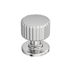 1-1/8 in. Round Cabinet Knob in Polished Chrome