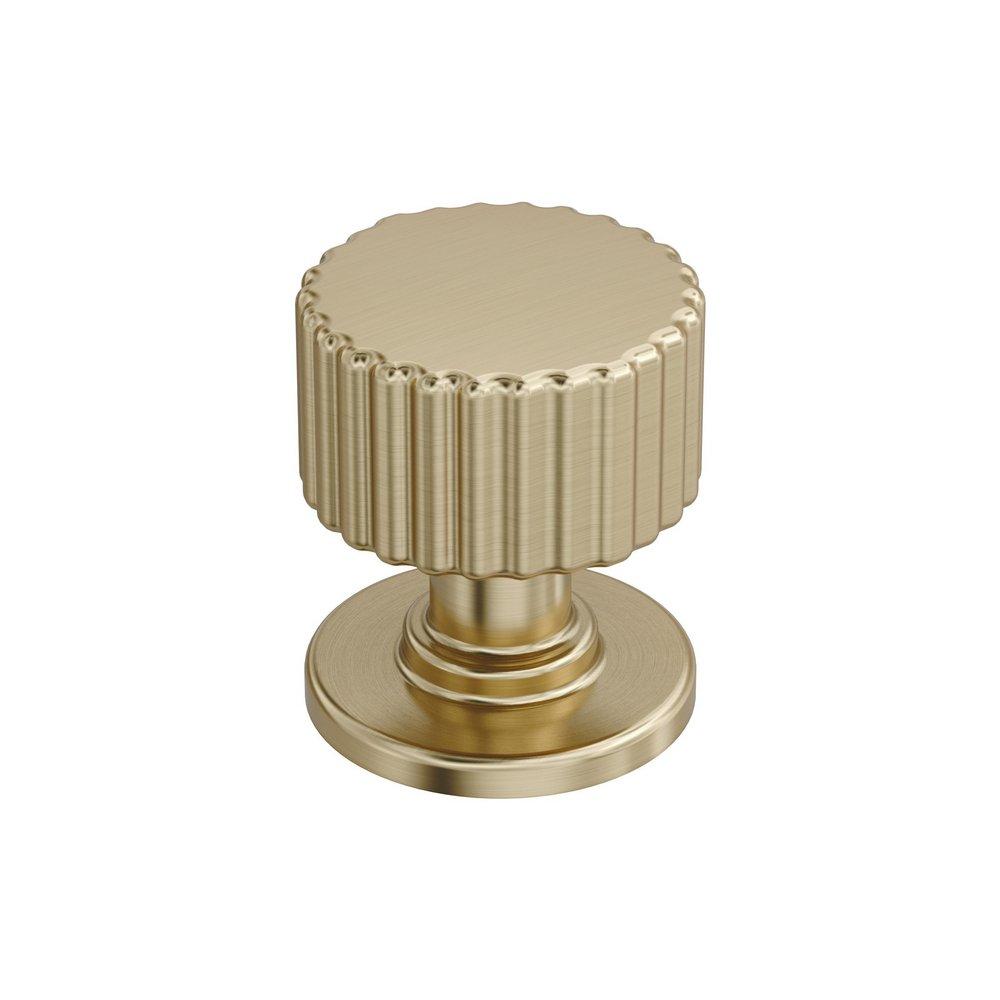 BALLARD 1-1/8 INCH 29MM DIAMETER GOLDEN CHAMPAGNE CABINET KNOB 