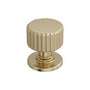 BALLARD 1-1/8 INCH 29MM DIAMETER GOLDEN CHAMPAGNE CABINET KNOB 