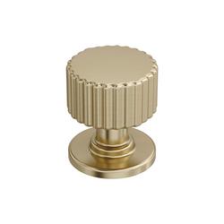 1-1/8 in. Round Cabinet Knob in Golden Champagne
