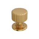 BALLARD 1-1/8 INCH 29MM DIAMETER CHAMPAGNE BRONZE CABINET KNOB 