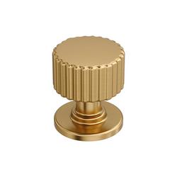 1-1/8 in. Round Cabinet Knob in Champagne Bronze