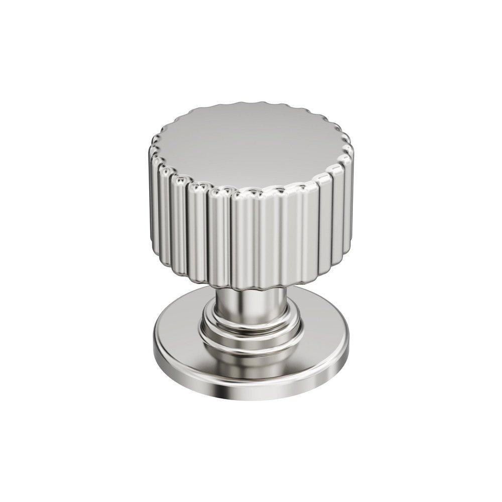 Amerock Polished Nickel 1-1/8 in. Round Cabinet Knob 