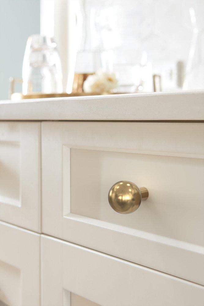 COBLE 1-1/8 INCH 29MM DIAMETER CHAMPAGNE BRONZE CABINET KNOB 