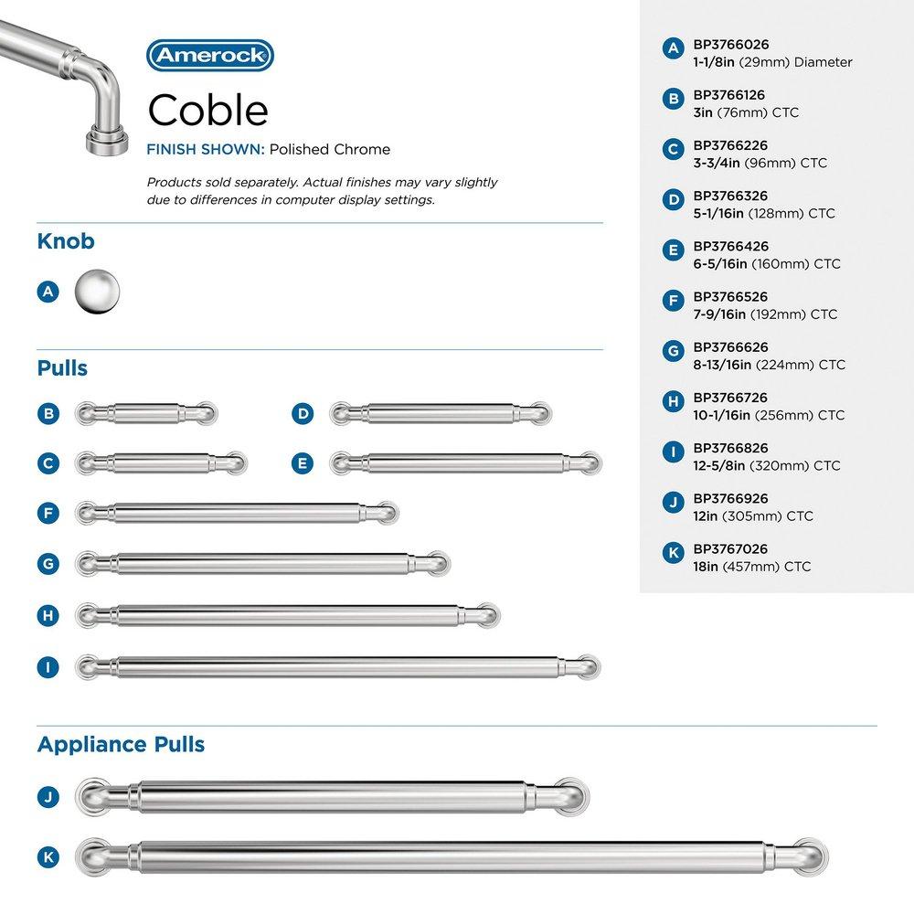 Amerock Polished Chrome 3 in. Center-to-Center Drawer Pull 