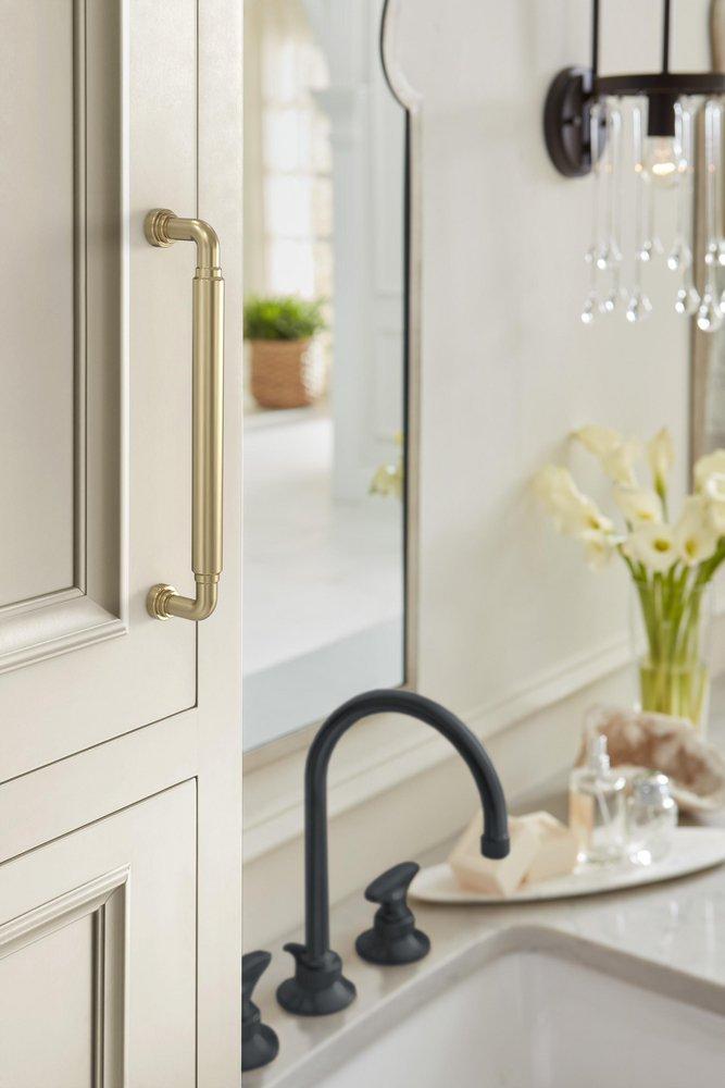 Amerock Golden Champagne 6-5/16 in. Center-to-Center Drawer Pull 
