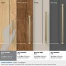 COBLE 7-9/16 INCH 192MM CENTER-TO-CENTER GOLDEN CHAMPAGNE CABINET PULL 