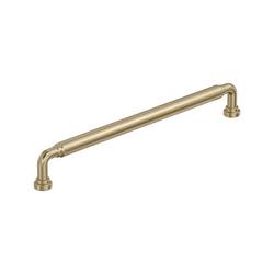 10-1/16 in. Center-to-Center Drawer Pull in Golden Champagne