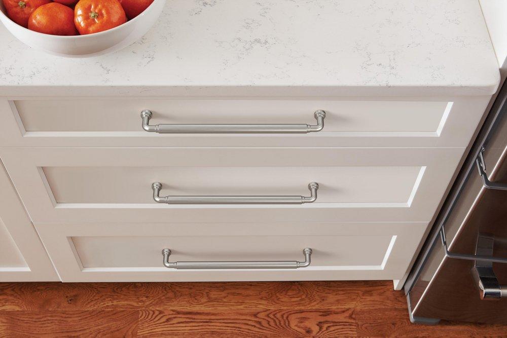 Amerock Satin Nickel 10-1/16 in. Center-to-Center Drawer Pull 