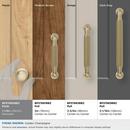 COLLET 1-1/8 INCH 29MM DIAMETER GOLDEN CHAMPAGNE CABINET KNOB 