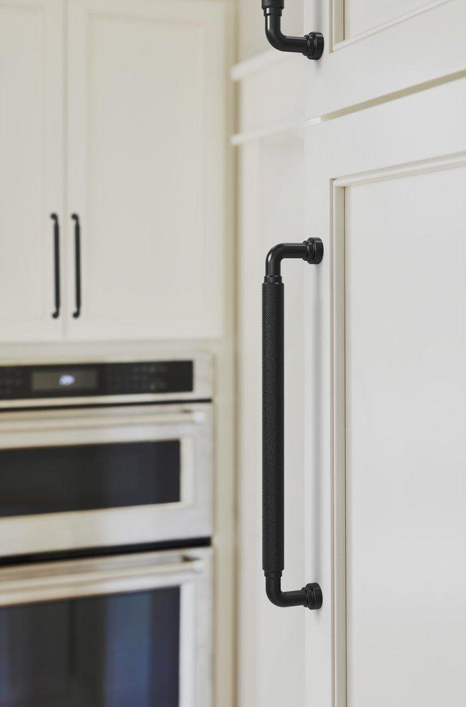 Amerock Matte Black 8-13/16 in. Center-to-Center Drawer Pull 