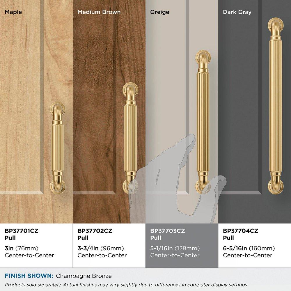 Amerock Champagne Bronze 5-1/16 in. Center-to-Center Drawer Pull 