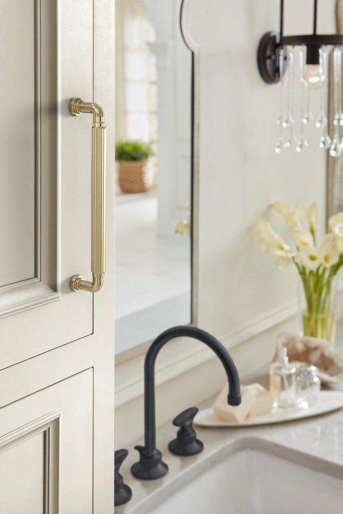 Amerock Golden Champagne 6-5/16 in. Center-to-Center Drawer Pull 