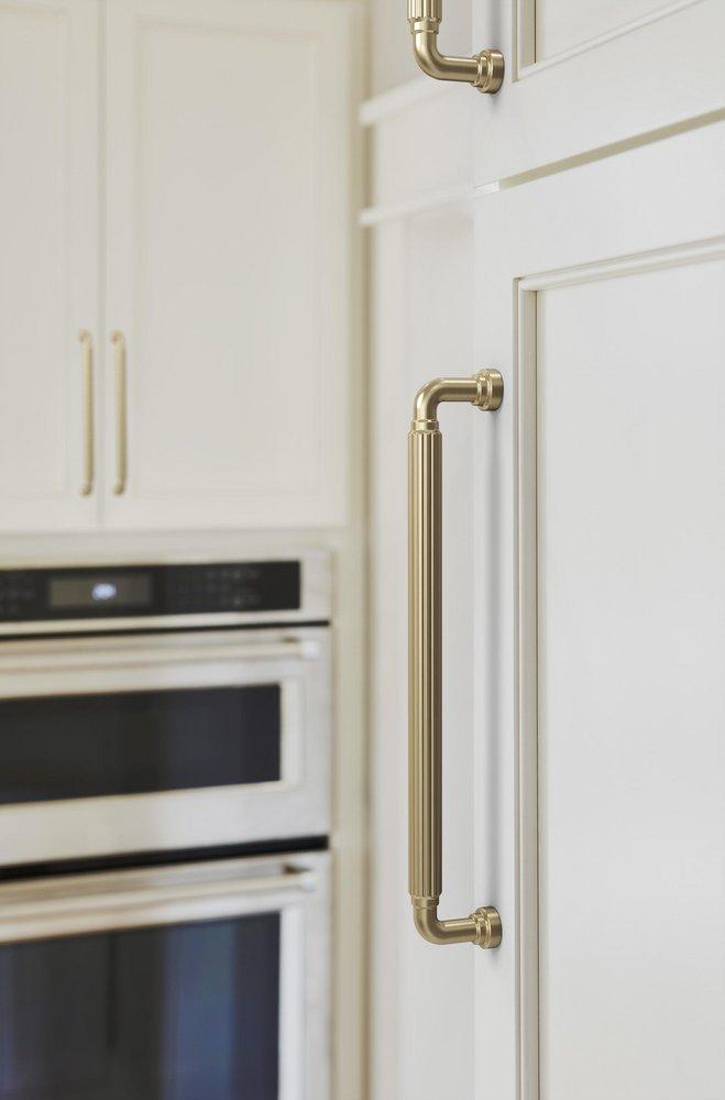 Amerock Golden Champagne 8-13/16 in. Center-to-Center Drawer Pull 