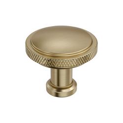 1-1/4 in. Round Cabinet Knob in Golden Champagne