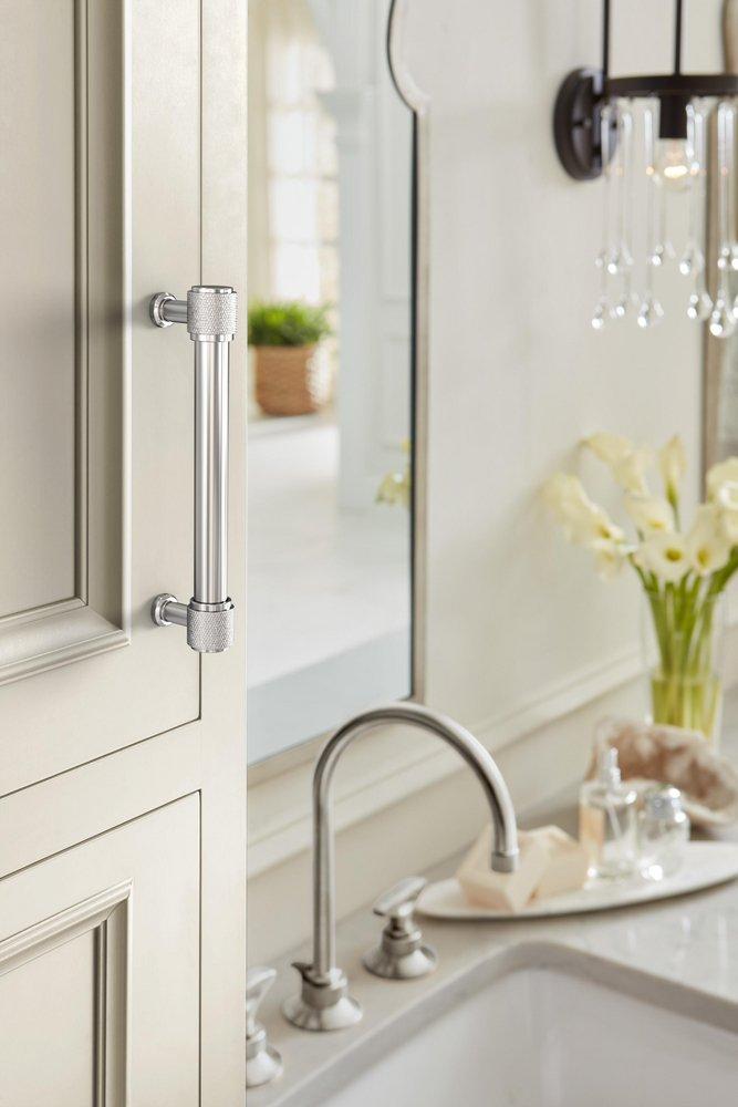 FARADAY 5-1/16 INCH 128MM CENTER-TO-CENTER POLISHED CHROME CABINET PULL 