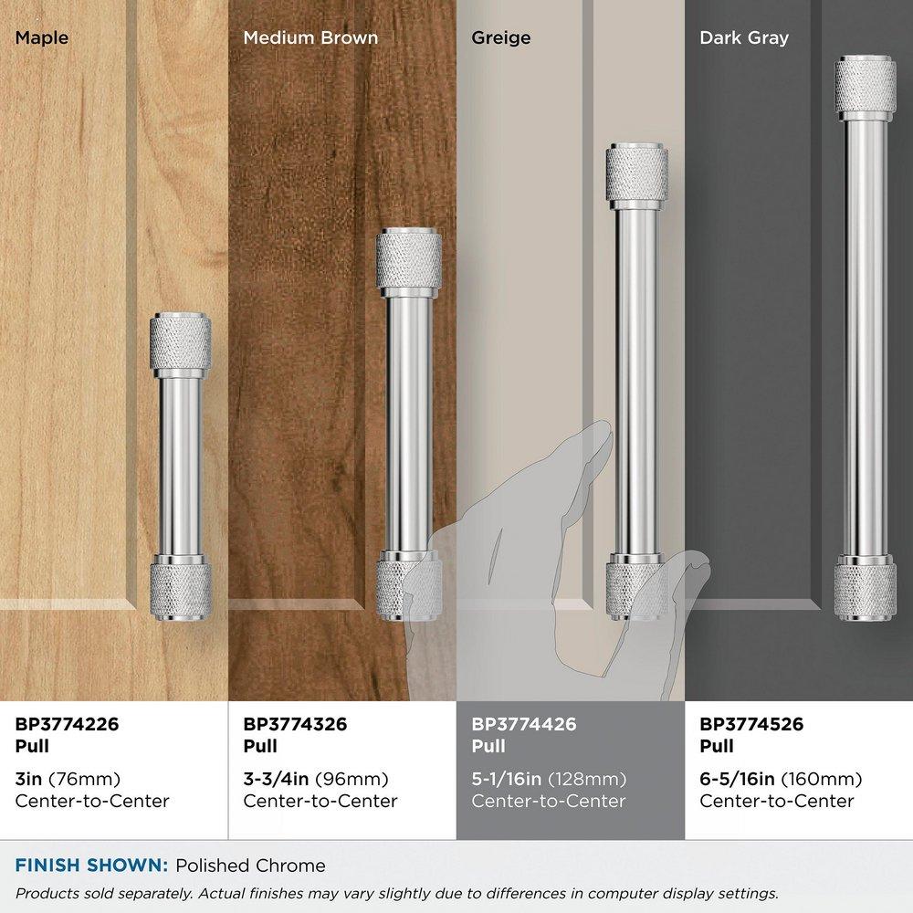 Amerock Polished Chrome 5-1/16 in. Center-to-Center Drawer Pull 