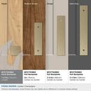 Amerock Golden Champagne 1-3/16 in. Backplate 