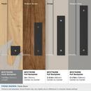 Amerock Matte Black 1-3/16 in. Backplate 