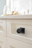 Amerock Matte Black 1-3/16 in. Backplate 