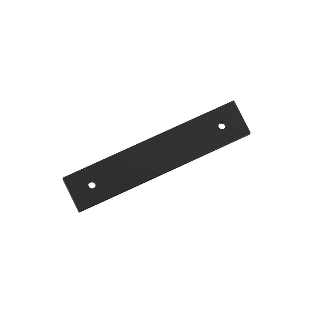 Amerock Matte Black 3-3/4 in. Center-to-Center Backplate 