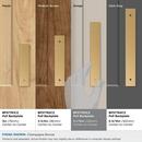 LADERA 5-1/16 INCH 128MM CENTER-TO-CENTER CHAMPAGNE BRONZE CABINET BACKPLATE 