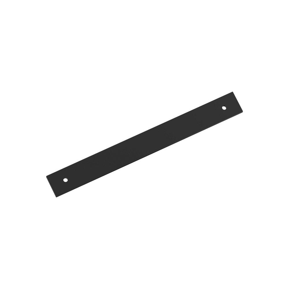 LADERA 7-9/16 INCH 192MM CENTER-TO-CENTER MATTE BLACK CABINET BACKPLATE 