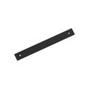LADERA 7-9/16 INCH 192MM CENTER-TO-CENTER MATTE BLACK CABINET BACKPLATE 