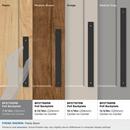 Amerock Matte Black 7-9/16 in. Center-to-Center Backplate 