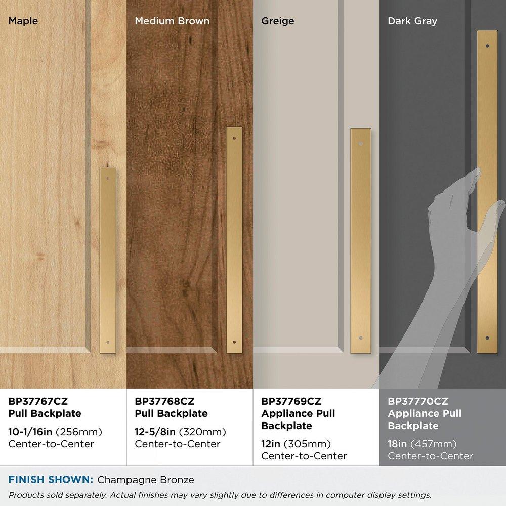 Amerock Champagne Bronze 18 in. Center-to-Center Backplate 