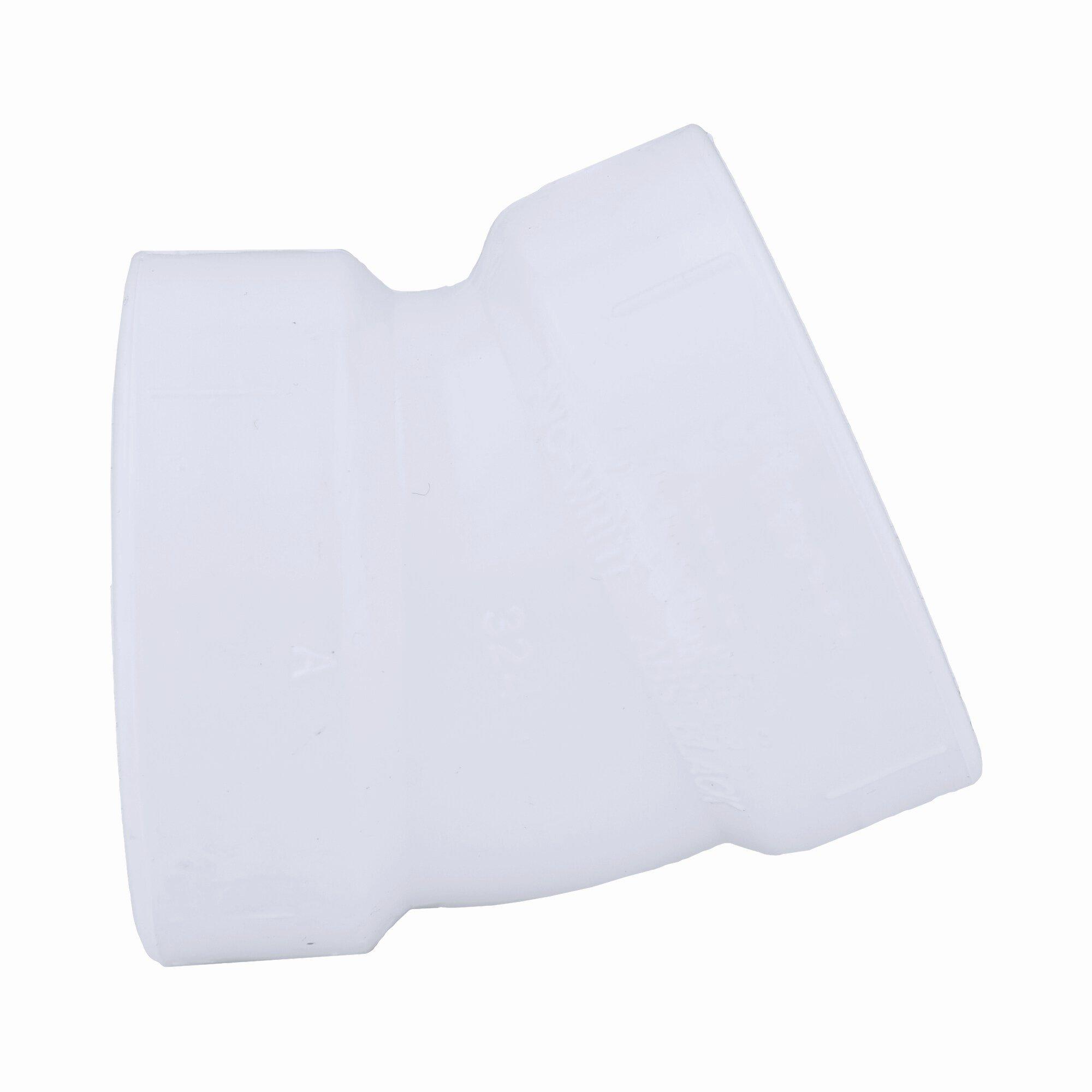 White Hub 22-1/2 Degree Schedule 40 Plastic DWV Elbow 