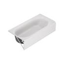 60 in. x 32 in. Alcove Bathtub with Left Hand Drain in White 
