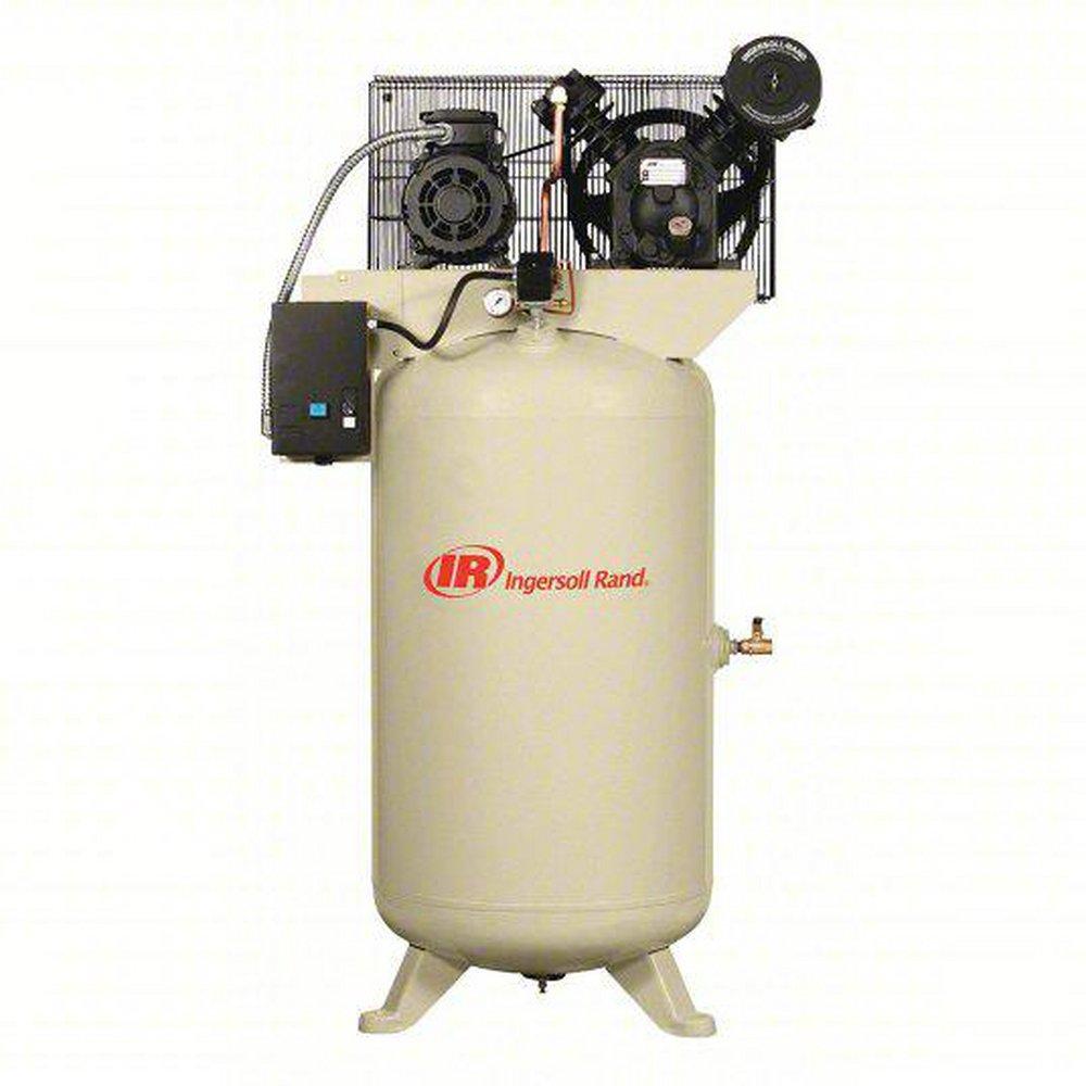 5 HP 60 Gal 175 Max PSI Two-Stage Stationary Electric (230 Volt 3 Phase) Reciprocating Air Compressor 
