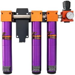 Filtration Package #6 - 1/2" Water Separator, Oil Coalescing Filter, Activated Carbon and Regulator Combo (50 CFM)