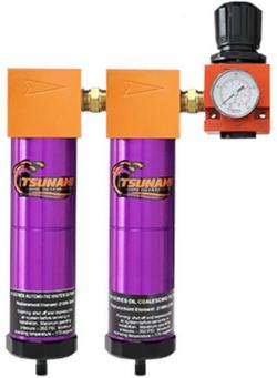 Filtration Package #4 - 1/4" Water Separator, Oil Coalescing Filter and Regulator (20 CFM)