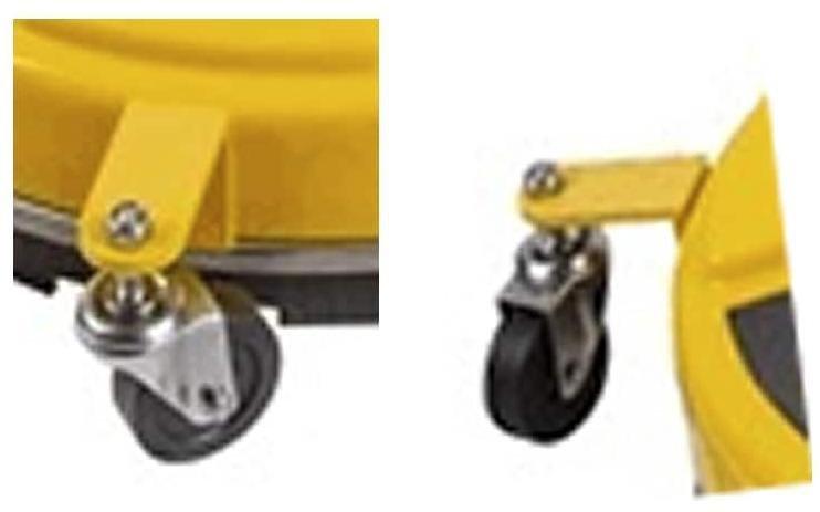 Whirl-A-Way Surface Cleaner Caster and Bracket Set Wheel Kit for 20 in. and 24 in. Whirl-A-Ways 